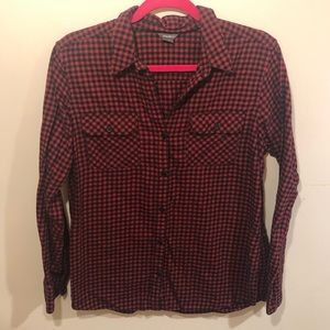 Eddie Bauer classic red and black flannel